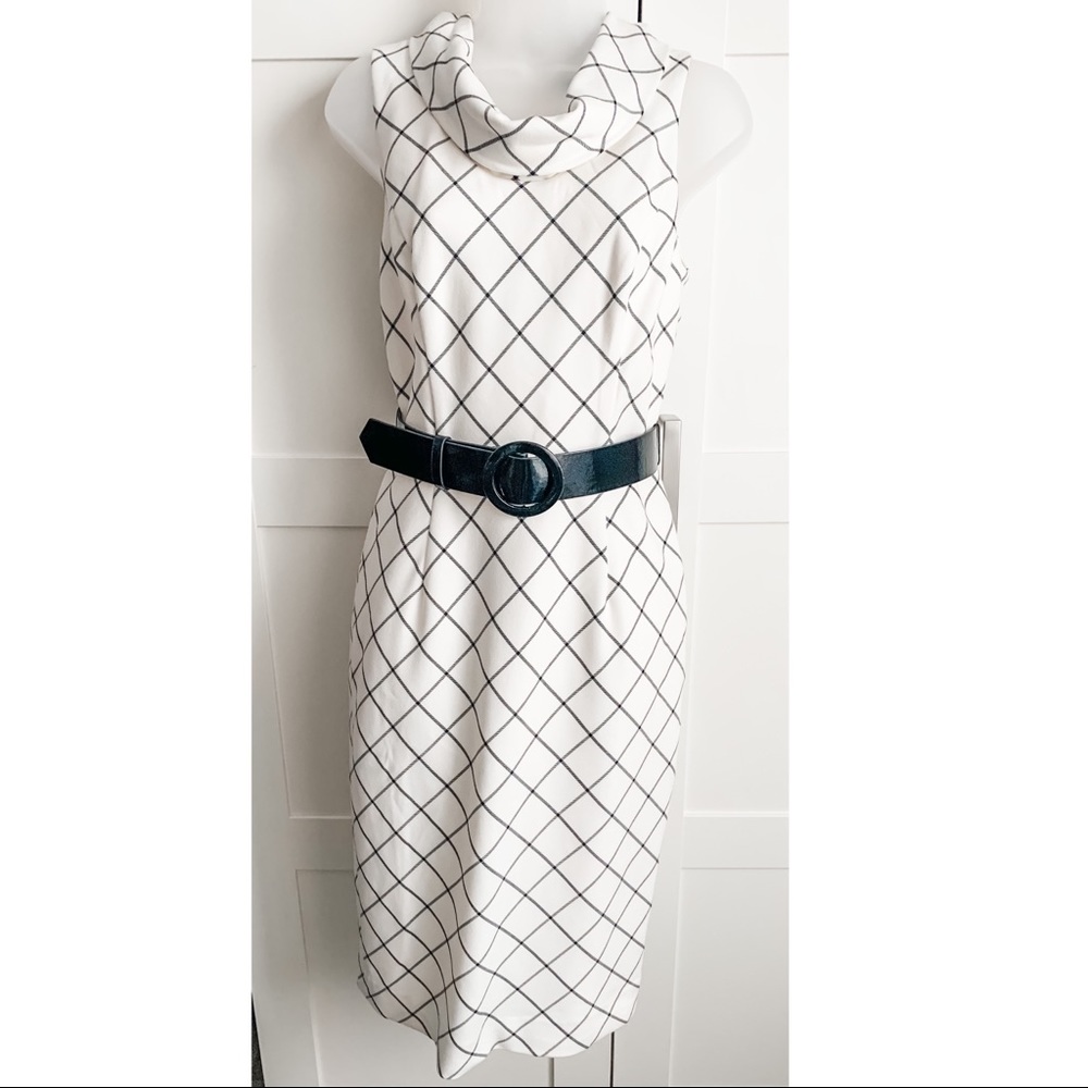 White House Black Market White Sheath Dress NWT